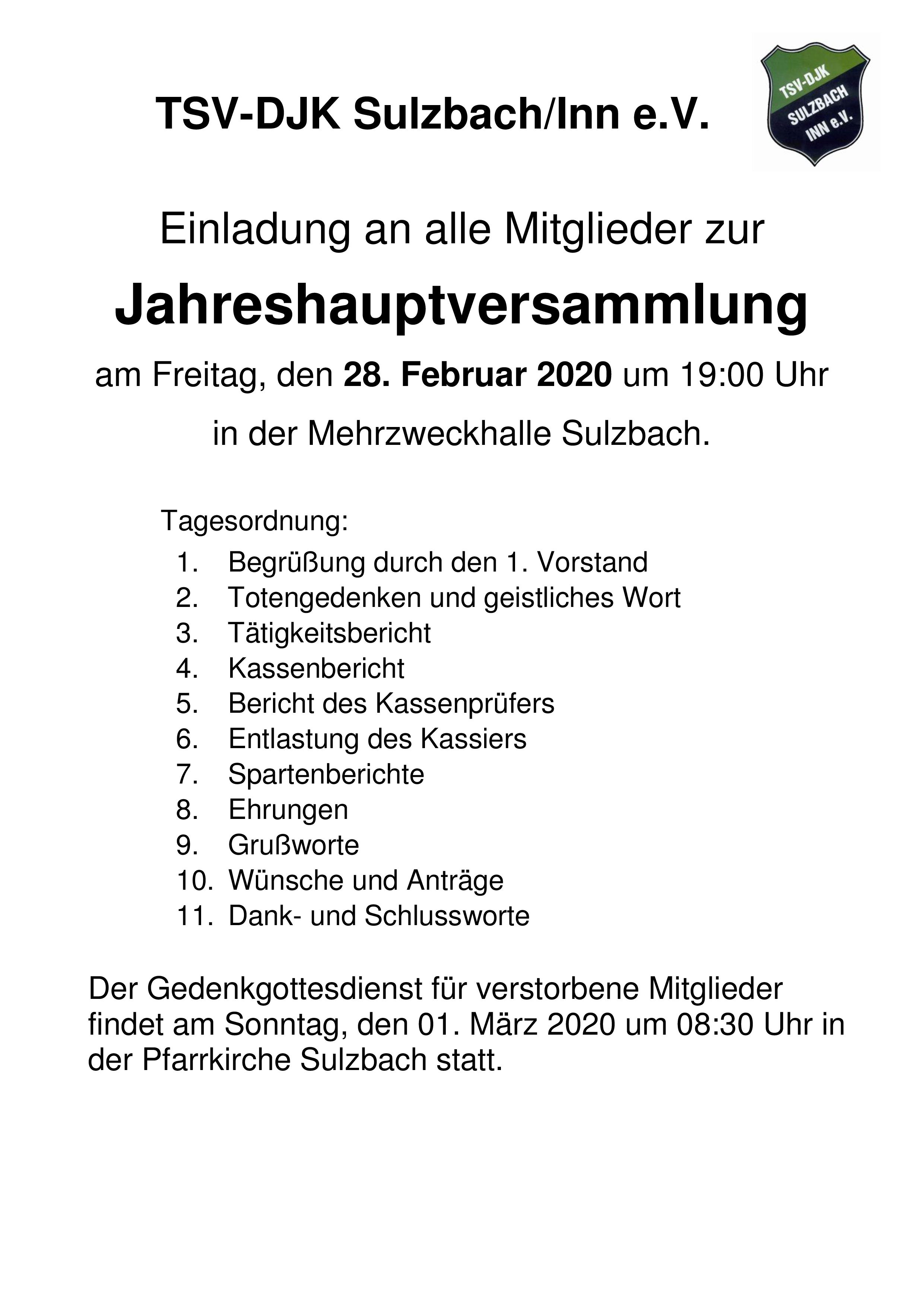 Hauptversammlung